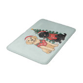 Tapis De Bain Chiens Labrador Retriever de Noël (Angle)