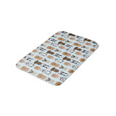 Tapis De Bain Chiens mignons, Carlin, Boston, Lab, Chow, Husky, (Angle)