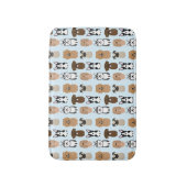 Tapis De Bain Chiens mignons, Carlin, Boston, Lab, Chow, Husky, (Devant (Vertical))