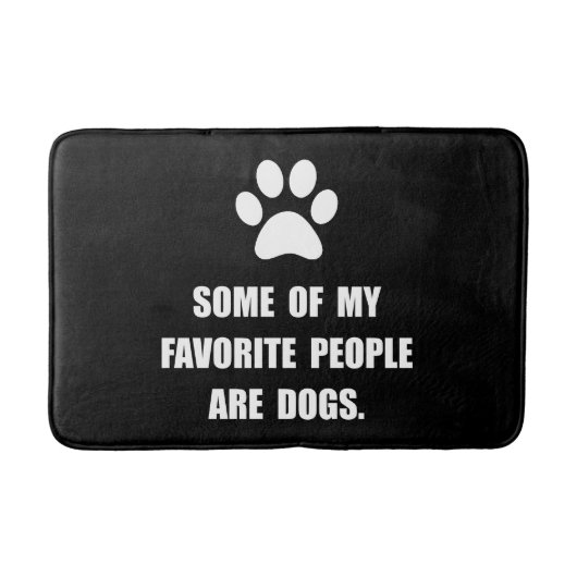 Tapis De Bain Chiens préférés de personnes (Devant)