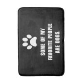 Tapis De Bain Chiens préférés de personnes (Devant (Vertical))
