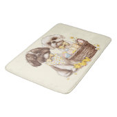 Tapis De Bain Chiens Shih Tzu de Pâques (Angle)