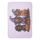 Tapis De Bain Chiens sorciers Halloween Dachshund (devant Vertical)
