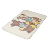 Tapis De Bain Chiens taureaux de Pâques (Angle)