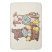 Tapis De Bain Chiens taureaux de Pâques (devant Vertical)