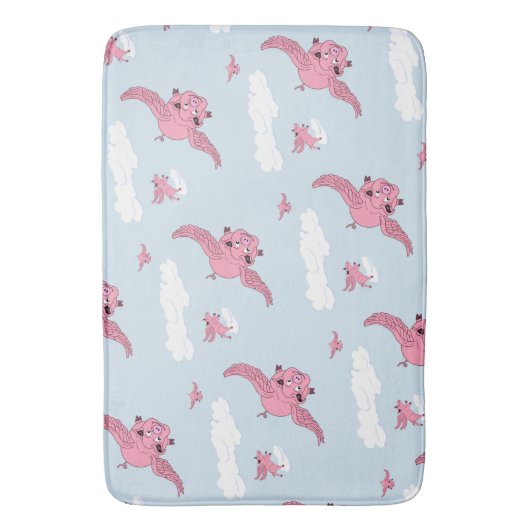 Tapis De Bain Chiens volants (devant Vertical)