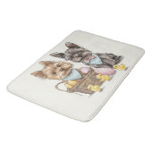 Tapis De Bain Chiens Yorkshire Terrier de Pâques (Angle)