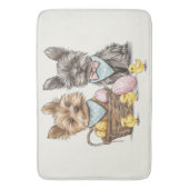 Tapis De Bain Chiens Yorkshire Terrier de Pâques (devant Vertical)