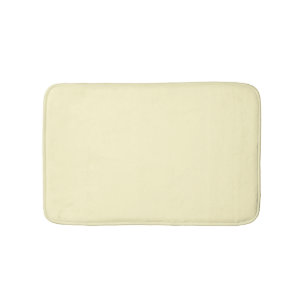 Tapis De Bain Chiffon minimaliste citron uni élégant chic