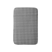 Tapis De Bain Chiffres Abstraits du Tissu blanc noir (Devant (Vertical))