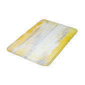 Tapis De Bain "Chiffres" gris et art abstrait jaune (Angle)