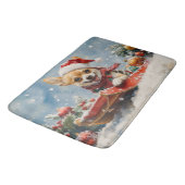 Tapis De Bain Chihuahua Dog in Sledge Let it neiger Noël (Angle)