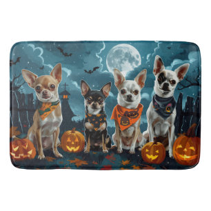 Tapis De Bain Chihuahua Halloween Épouvantable