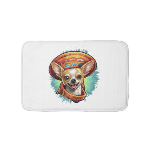 Tapis De Bain Chihuahua Mexique Cinco de Mayo Funny Chien