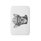 Tapis De Bain Chihuahua Ouvrier de construction (Devant (Vertical))