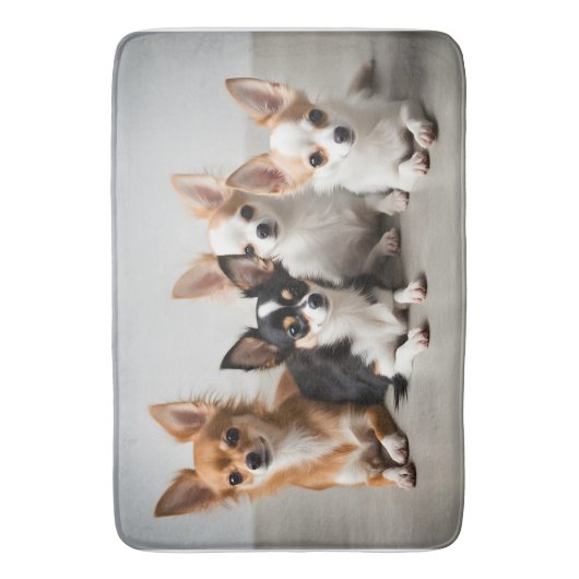 Tapis De Bain Chihuahuas (devant Vertical)