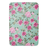 Tapis De Bain Chinoiserie rose et verte (devant Vertical)
