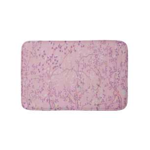 Tapis De Bain Chinoiserie rose moderne Mat de bain