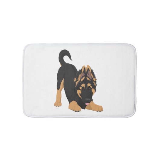 Tapis De Bain Chiot berger allemand (Devant)