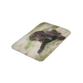 Tapis De Bain Chiot de laboratoire de chocolat (Angle)