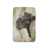 Tapis De Bain Chiot de laboratoire de chocolat (Devant (Vertical))
