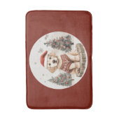 Tapis De Bain Chiot de Noël de Labrador Retriever (Devant (Vertical))