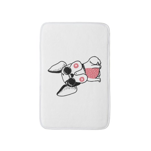 Tapis De Bain chiot mignon (Devant (Vertical))