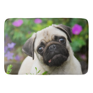 Tapis De Bain Chiot mignon de carlin de faon