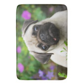 Tapis De Bain Chiot mignon de carlin de faon (devant Vertical)