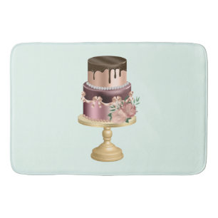 Tapis De Bain Chocolat Drives et Rose Gold Luxury Cake