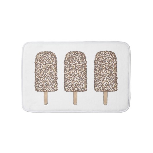 Tapis De Bain Chocolat Eclair glace crème pâtisserie Popsicle de (Devant)
