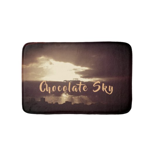 Tapis De Bain Chocolat foncé Plymouth Sky Sunset Bain Mat (Devant)