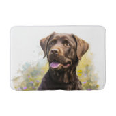 Tapis De Bain Chocolat Labrador (Devant)