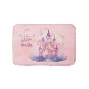 Tapis De Bain Choisissez Happy Palace sur le nuage rose