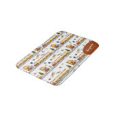 Tapis De Bain Choo Choo Train Motif Little Kid Nom Salle de bain (Angle)