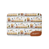 Tapis De Bain Choo Choo Train Motif Little Kid Nom Salle de bain (Devant)