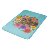 Tapis De Bain Chouette à fleurs (Angle)