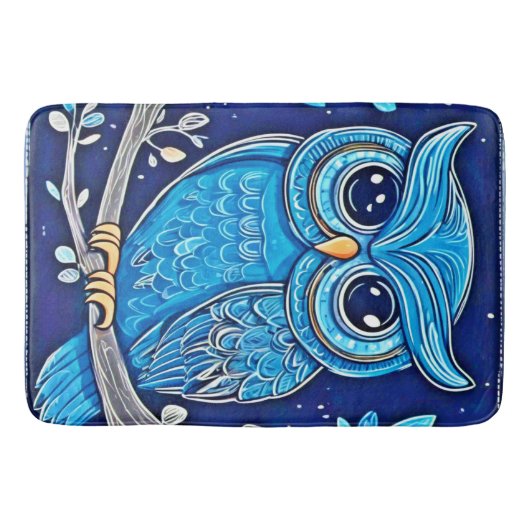 Tapis De Bain Chouette à mâchoires (Devant)