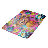 Tapis De Bain Chouette cosmique Trippy Hippie Psychedelic Origin (Angle)
