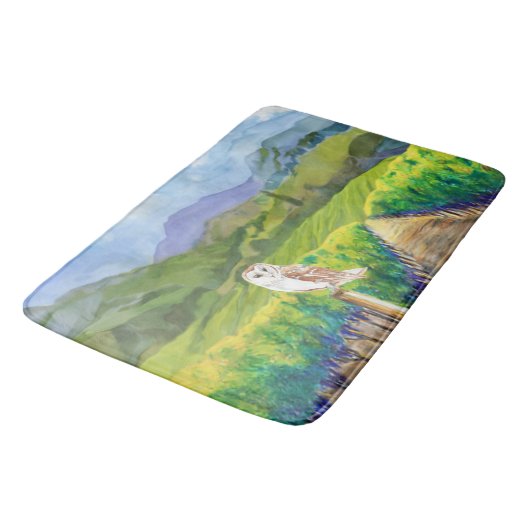Tapis De Bain Chouette dans un vignoble (Angle)
