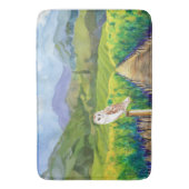 Tapis De Bain Chouette dans un vignoble (devant Vertical)