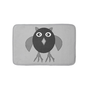 Tapis De Bain Chouette d'Halloween déplaisante Mat de bain