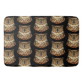 Tapis De Bain Chouette d'or pour Halloween, Thanksgiving, Automn (Devant)