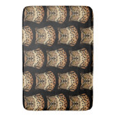 Tapis De Bain Chouette d'or pour Halloween, Thanksgiving, Automn (devant Vertical)