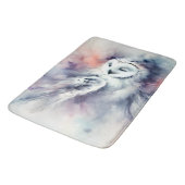 Tapis De Bain Chouette enchaînée en aquarelle (Angle)
