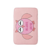 Tapis de bain Chouette Message Amour Mignon (Devant (Vertical))