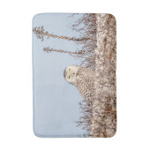 Tapis De Bain Chouette neige assise sur la plage (Devant (Vertical))