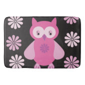 Tapis De Bain chouette rose mignonne (Devant)