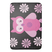 Tapis De Bain chouette rose mignonne (devant Vertical)