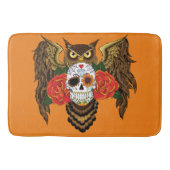 Tapis De Bain Chouette Rose Sugar SKull (Devant)